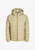 Jack & Jones JJEKINGSLEY LIGHT PUFFER HOOD NOOS - Winter jacket - fields of rye