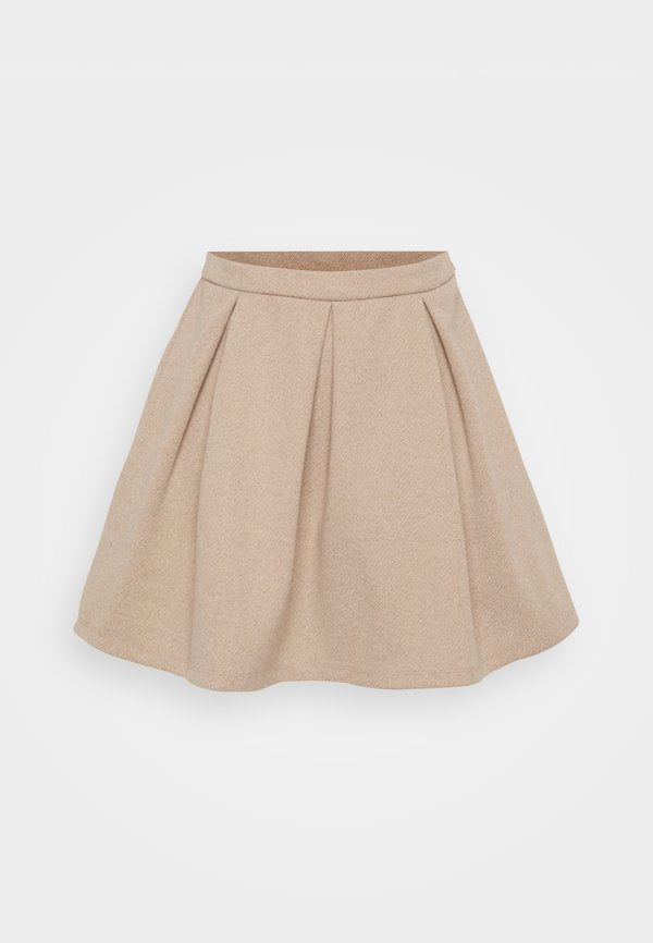 Vero Moda Petite VMKLEA SHORT SKIRT - A-line skirt - silver mink melange