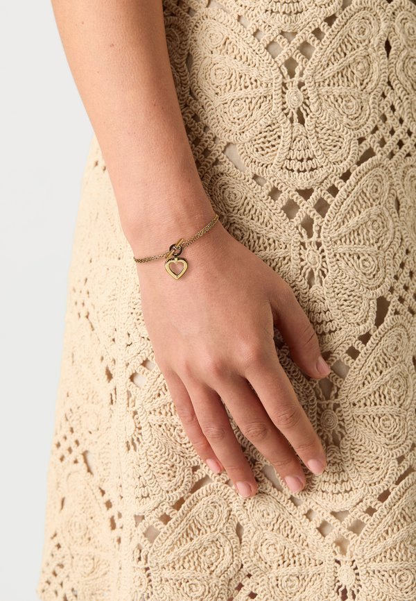 Tommy Hilfiger TOGGLE HEART - Bracelet - gold-coloured