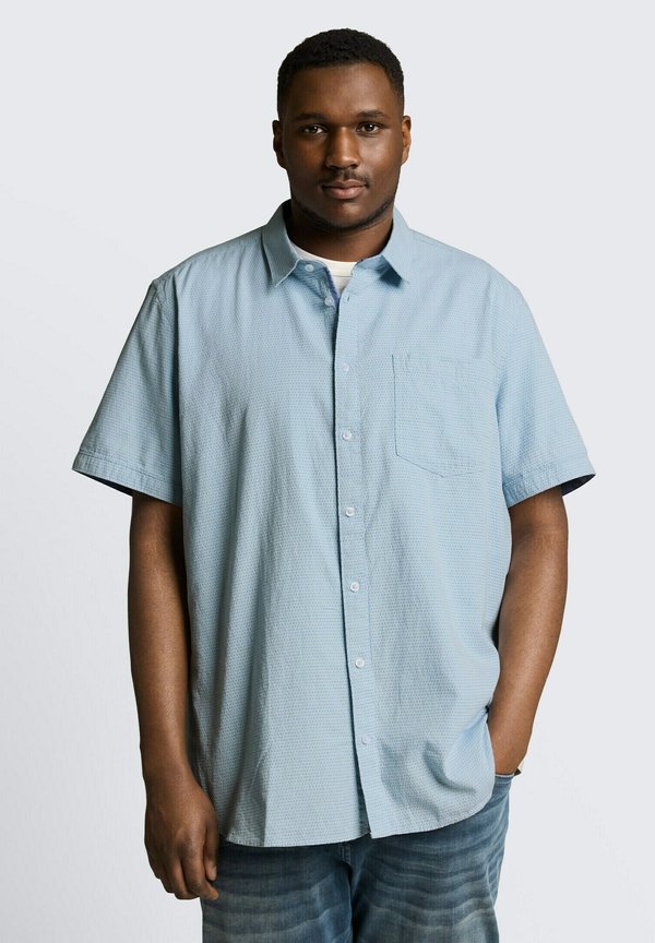 TOM TAILOR Shirt - light blue dot structure