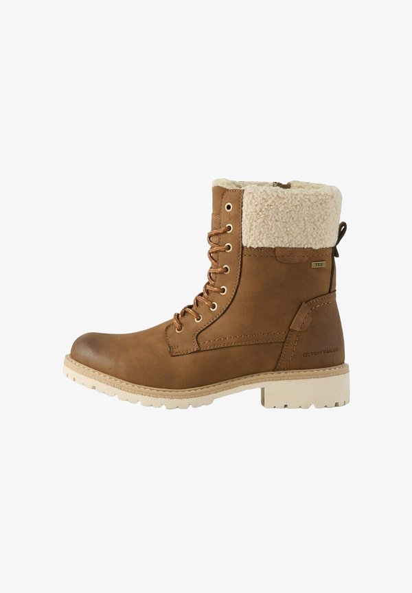 TOM TAILOR Winter boots - whisky