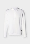 Calvin Klein Golf ROSSMORE COLLARED HALF ZIP - Sweatshirt - white