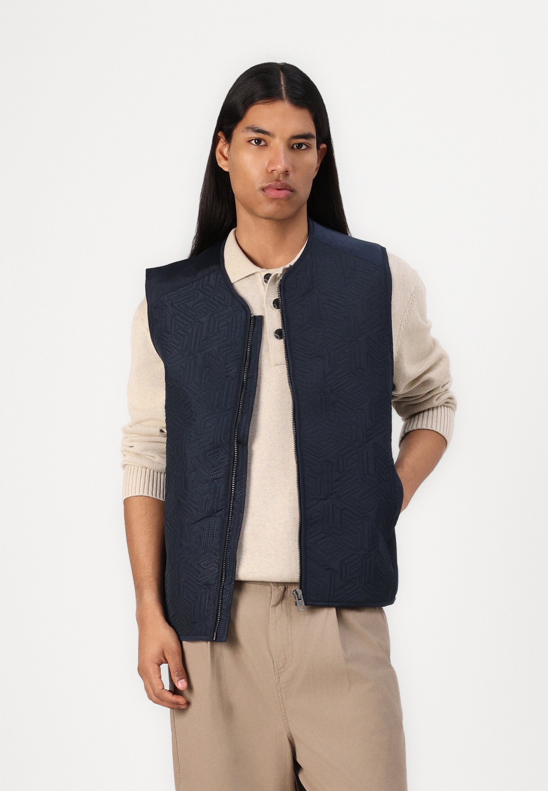 Lyle & Scott EMBLEM QUILTED GILET