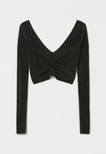 Bershka WITH PLEATED V NECK