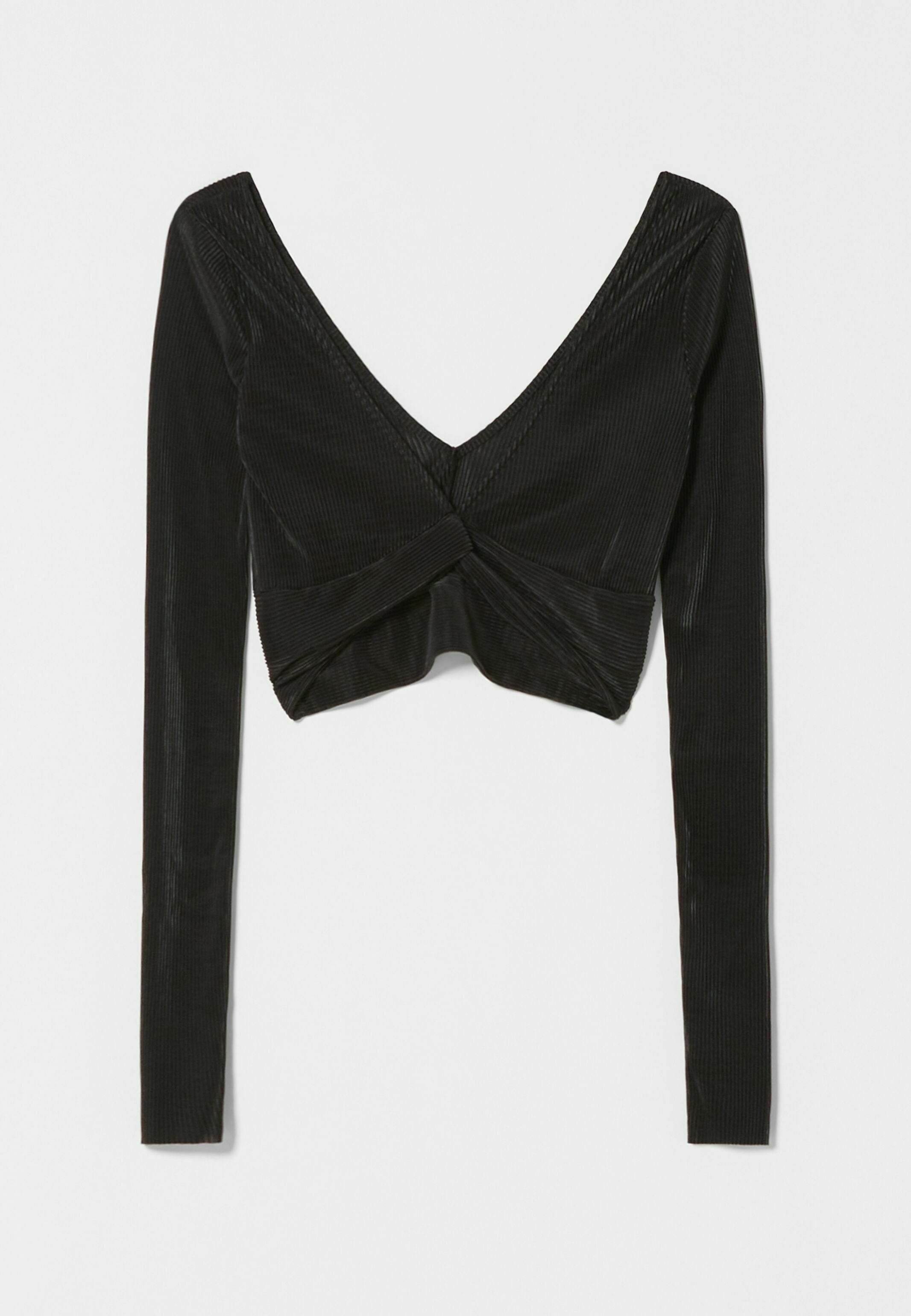 Bershka WITH PLEATED V NECK