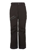 Wasserdichte schwarze Gore-Tex-Skihosen mit einer Reißverschlusstasche, einem Knopfverschluss und verstellbaren Säumen für einen sicheren Sitz.