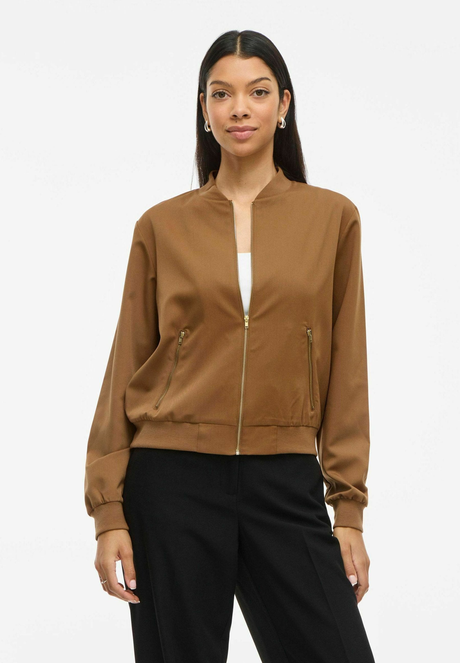 VILA bomber VIBUBBLE Zipper