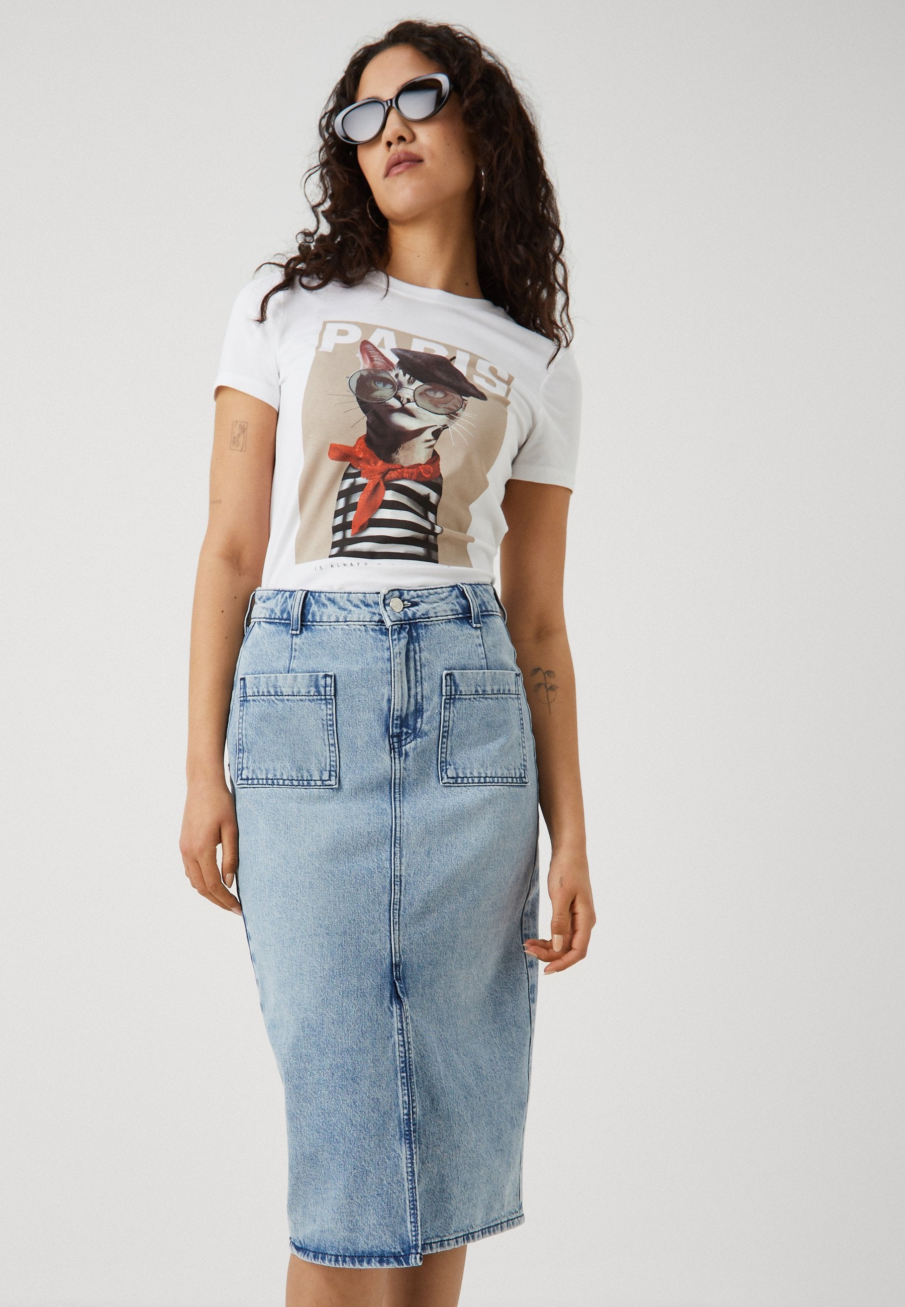 ONLLILIAN POCKET MIDI SKIRT  Media 5