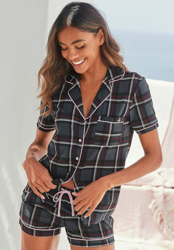 s.Oliver DREAM SET - Pyjama set - bordeaux kariert