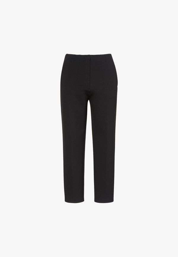 Calvin Klein PONTE DART FRONT PANT - Trousers - black