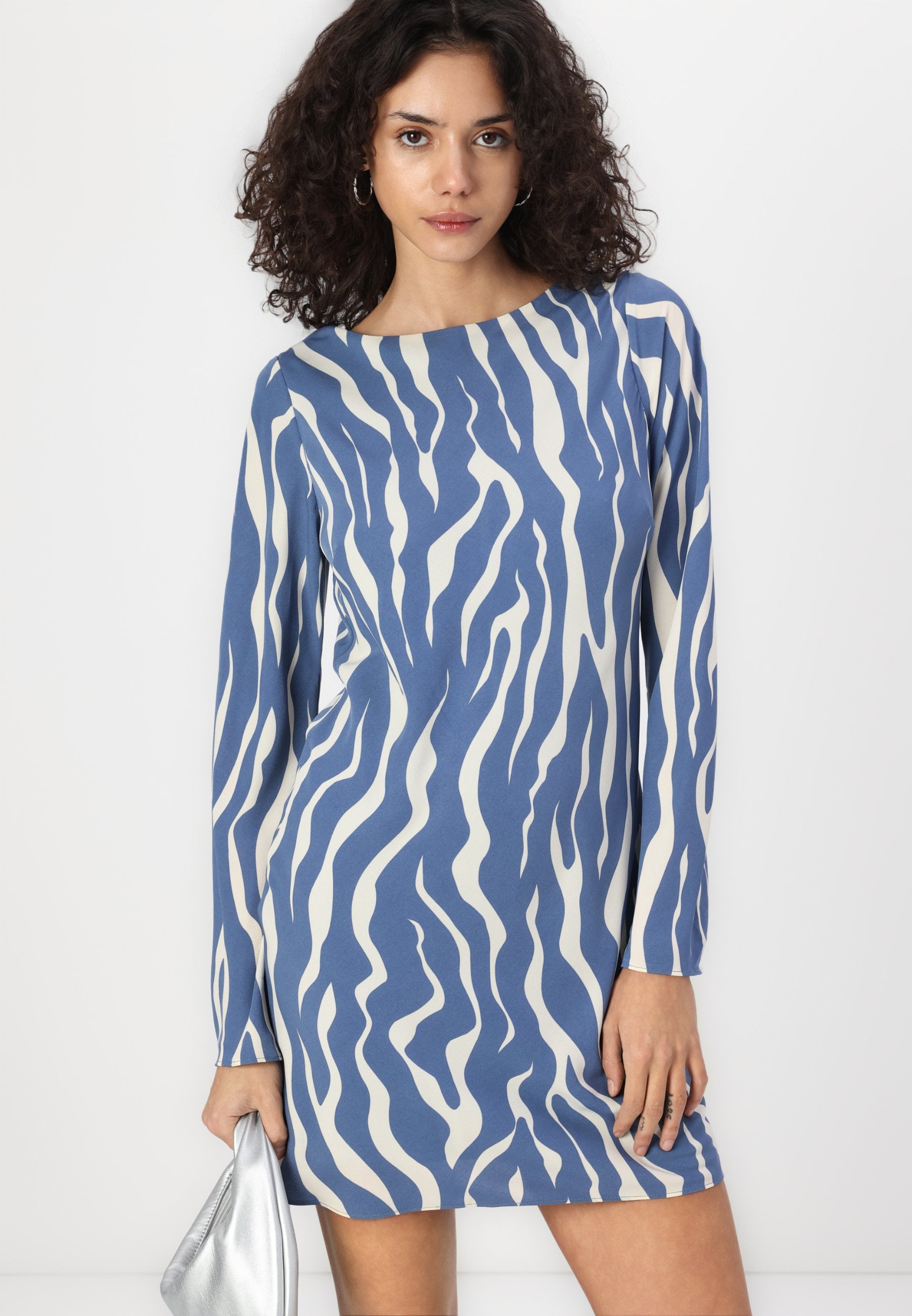 Abercrombie & Fitch Long sleeve slip mini dress
