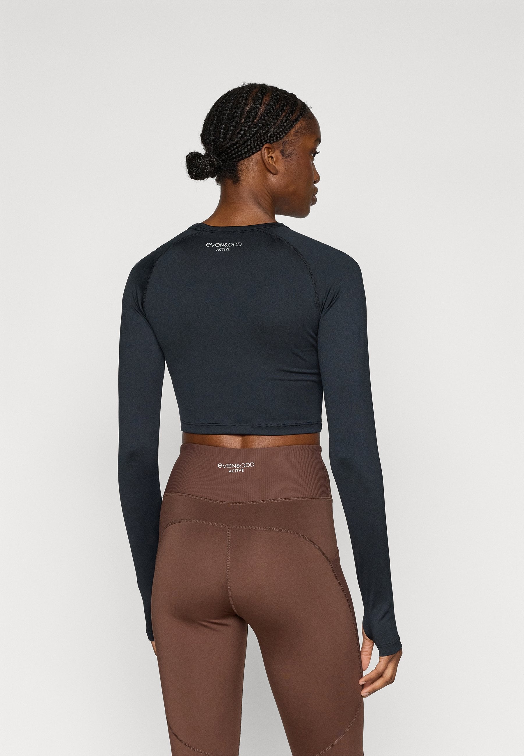 Even&Odd active ESSENTIAL CROPPED LONG SLEEVE TOP WITH THUMB HOLES