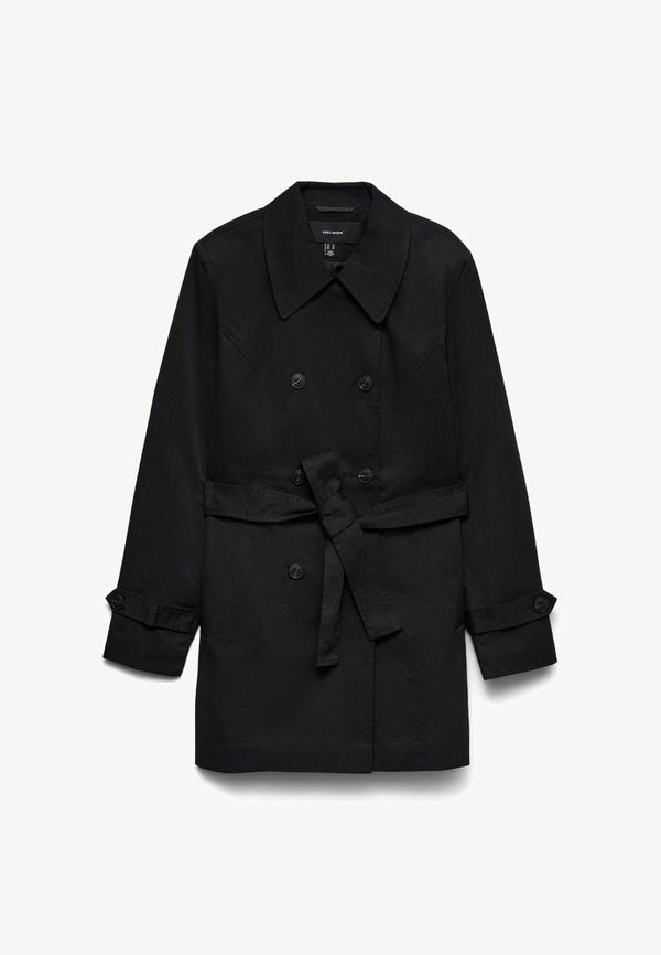 Vero Moda VMCHELSEA OLIVIA - Trenchcoat - black