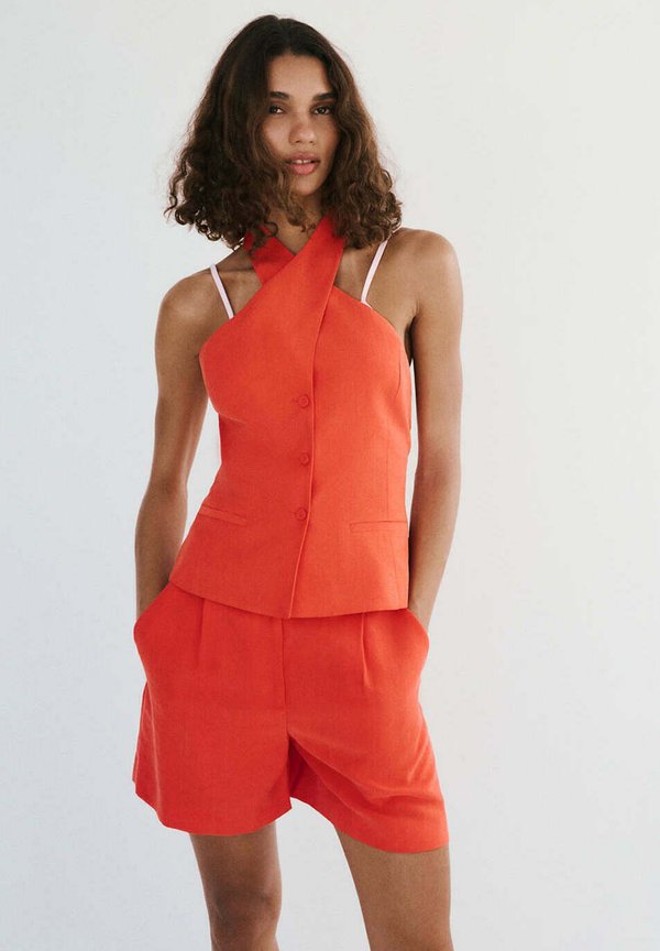 Mango ADULT - Button-down blouse - orange