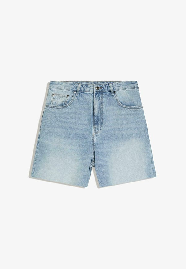 Bershka Denim shorts - light blue