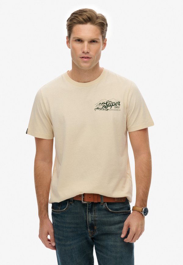 Superdry & Co Print T-shirt - oatmeal beige