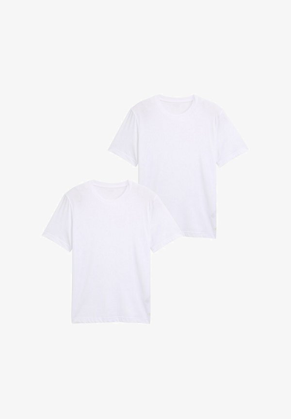 TOM TAILOR 2-PACK - Basic T-shirt - white