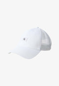 Calvin Klein MONOLOGO WOVEN PATCH TRUCKER - Cap - bright white