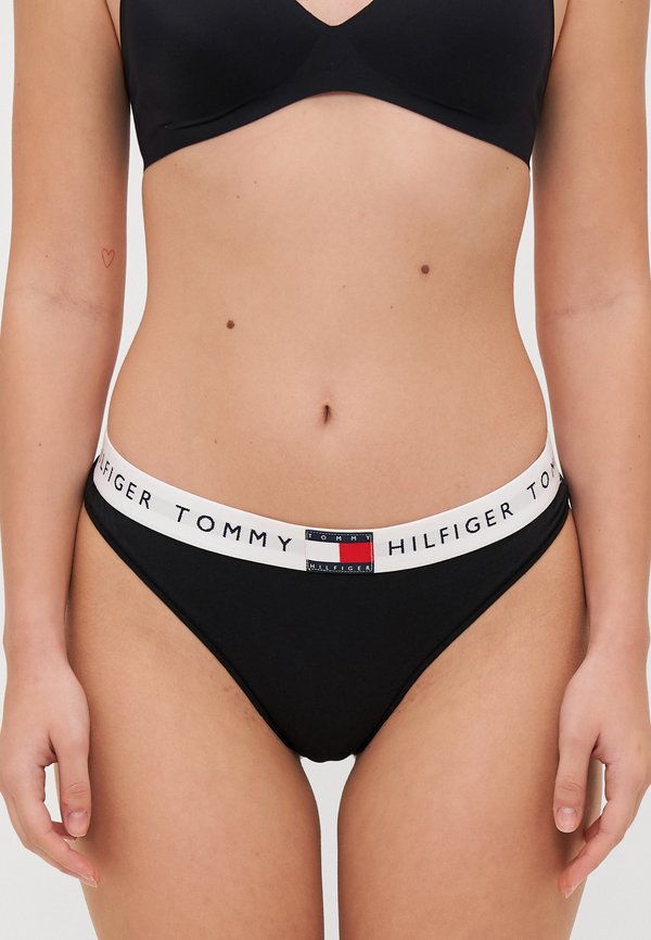 Tommy Hilfiger HERITAGE CLASSIC THONG - Thong - black