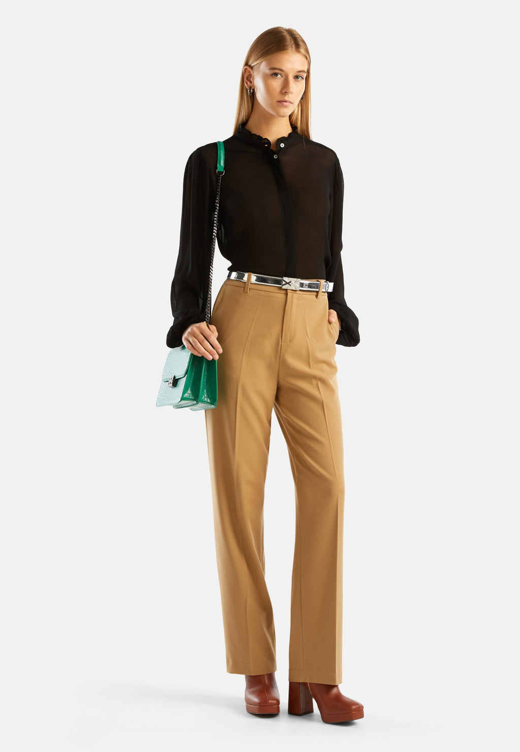 United Colors of Benetton  FLOWY WITH ROUCHES