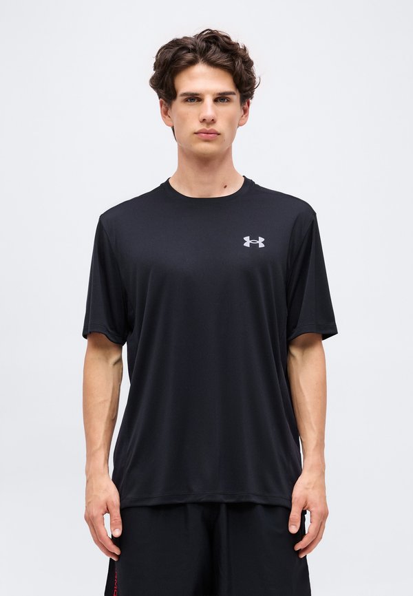 Under Armour TECH UTILITY - Sports T-shirt - black/steel