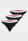 Tommy Hilfiger THONG 3 PACK - Thong - black