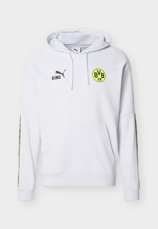 Puma BORUSSIA DORTMUND KING HOODIE - Club wear - silver mist/yellow alert