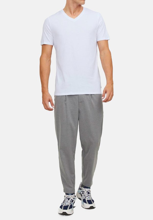 Jack & Jones 4ER PACK KURZARM - Undershirt - schwarz weiß