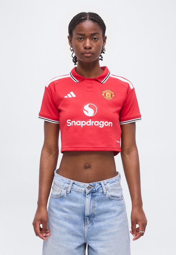adidas Performance MANCHESTER UNITED 26/27 HOME CROP - Club wear - red