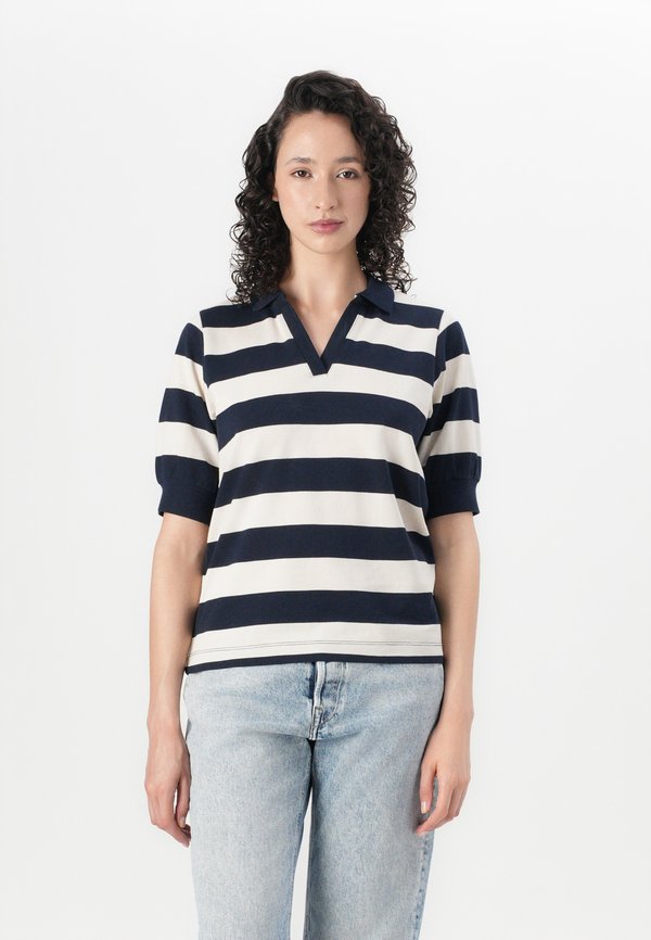 Vero Moda VMELLY  - Polo shirt - navy blazer/birch