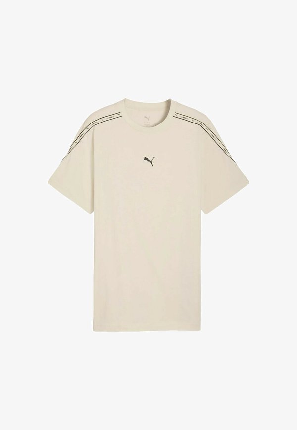 Puma ESS TAPE TEE - Print T-shirt - beige