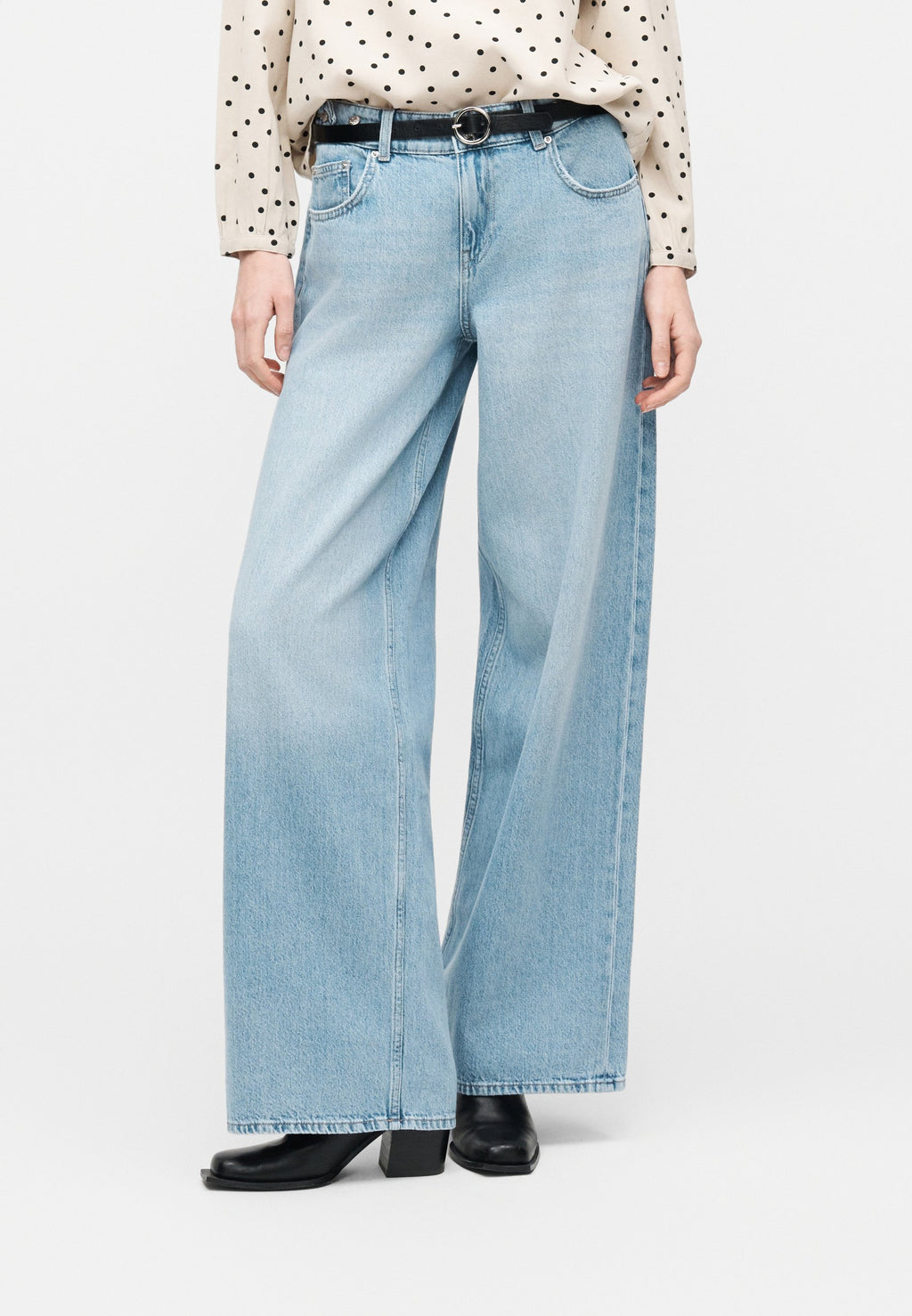 Wide-fit ONLLORAN Mid waist Wide Leg Fit Media 3