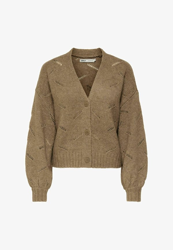 ONLY ONLAYA - Cardigan - cocoa créme