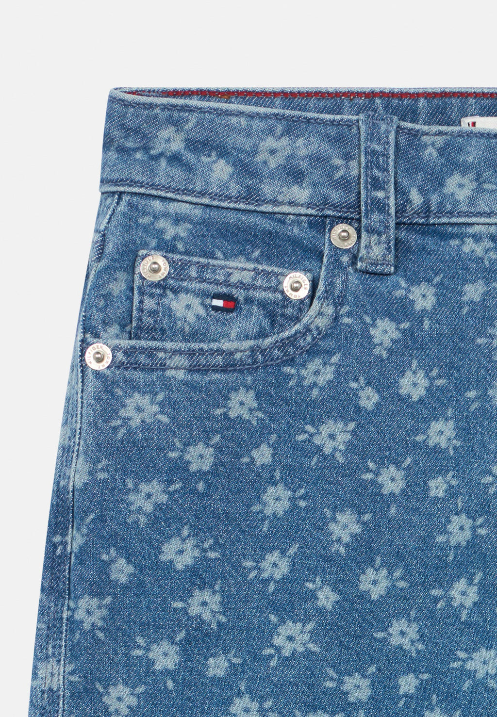 MABEL FLORAL PRINT WIDE LEG JEANS Media 3
