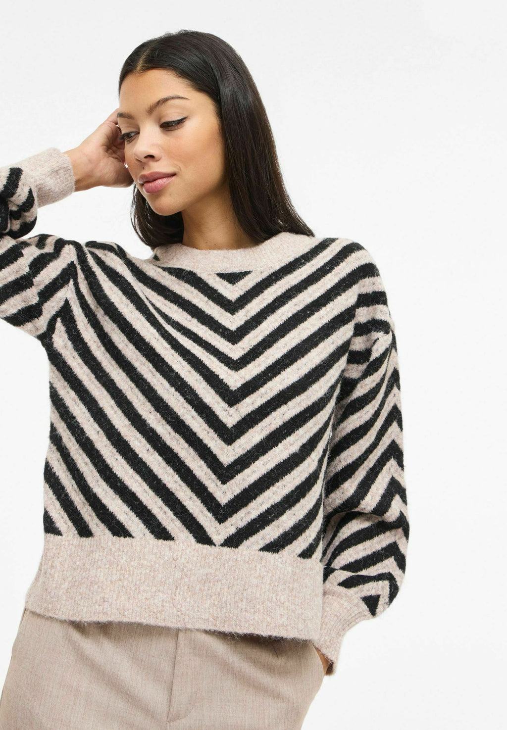 VILA Knitted VILUNA Round neck