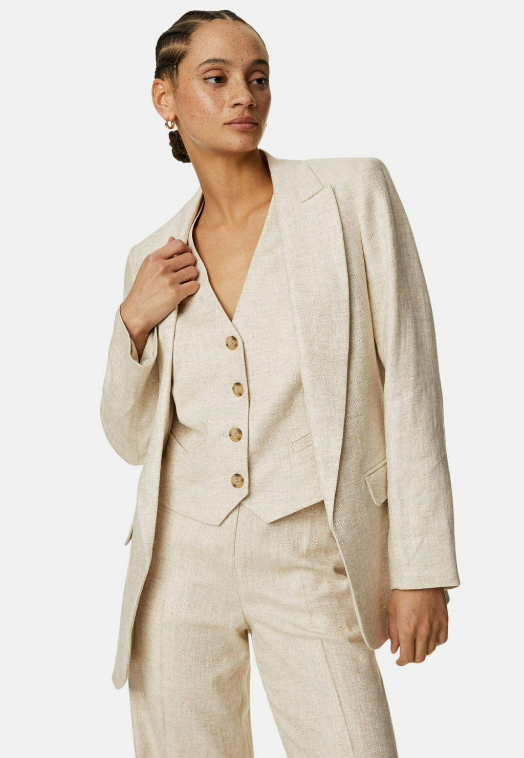 Marks & Spencer LINEN BLEND TAILORED