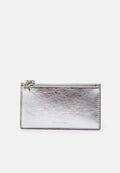 Calvin Klein QUILTED BEAUTY CASE ON CHAIN - Wash bag - silver-coloured