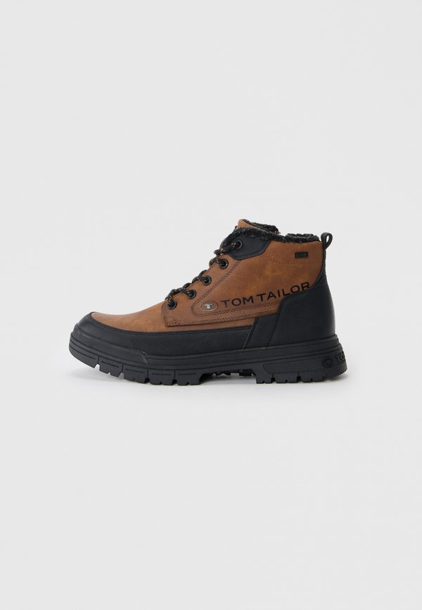 TOM TAILOR Winter boots - cognac