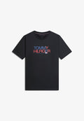 Tommy Hilfiger LOGO JERSEY CREW NECK T-SHIRT - Print T-shirt - black