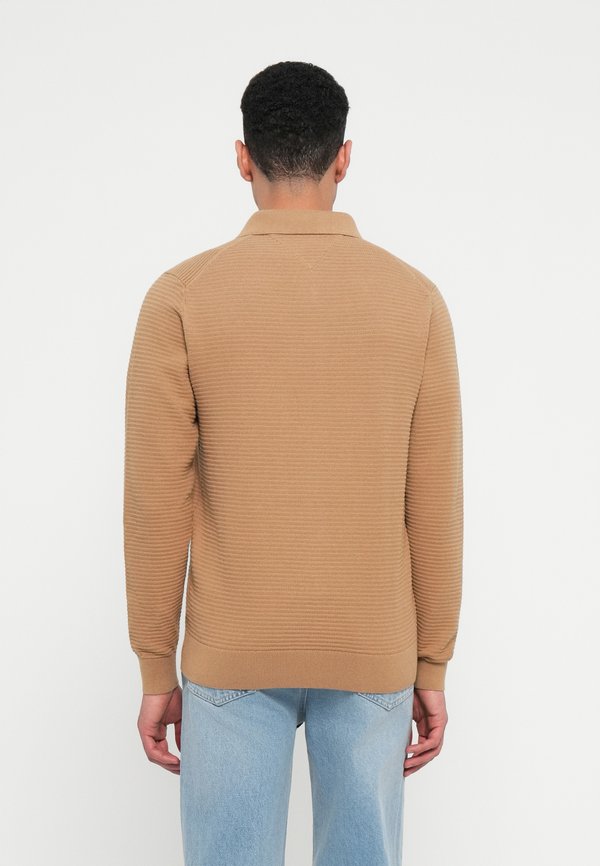 Tommy Hilfiger TEXTURED KNIT ZIP-THRU POLO CARDIGAN