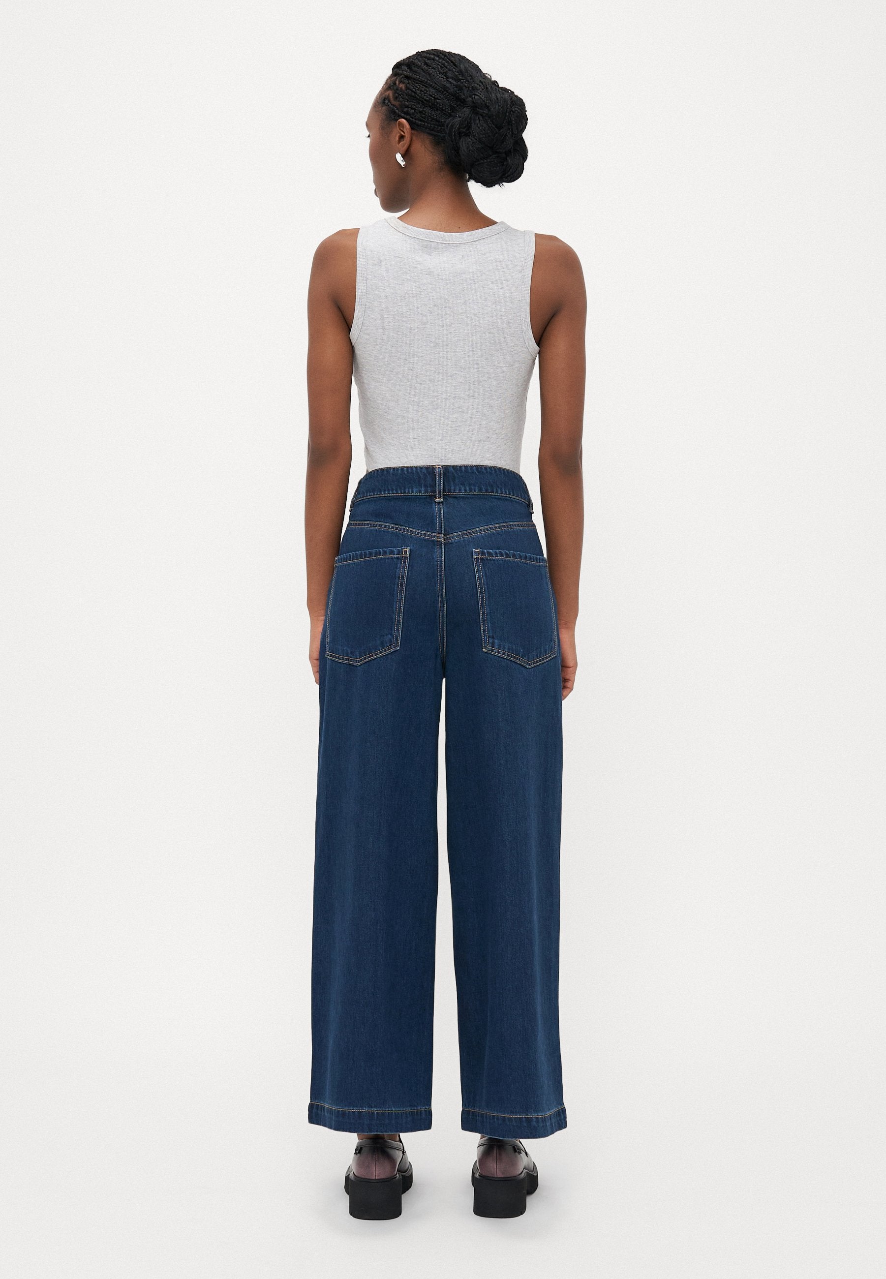Wide-fit ONLINGRID Mid waist Wide Leg Fit Media 4