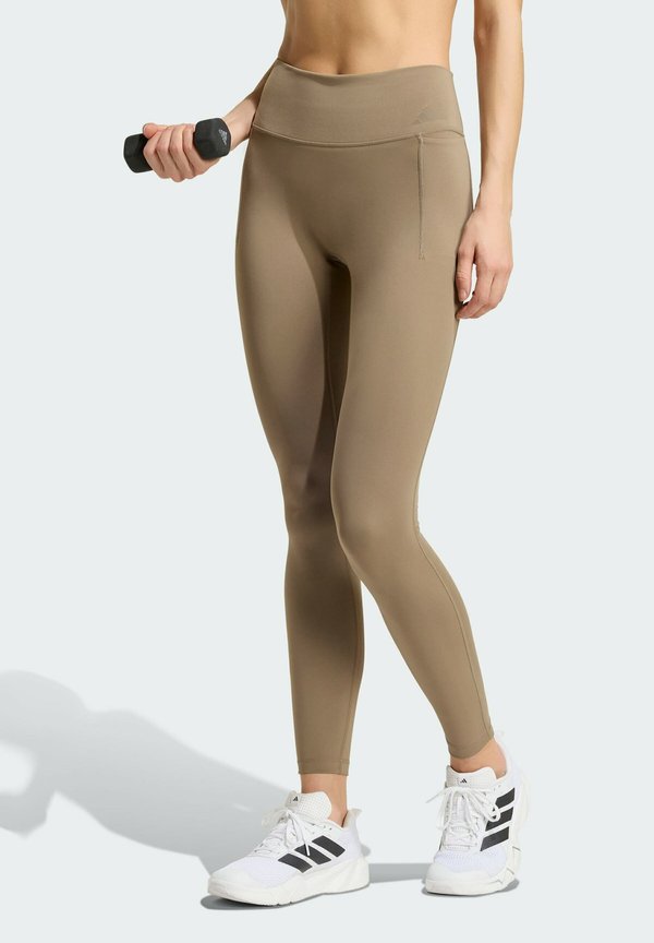 adidas Performance OPTIME WORKOUT FULL LENGTH LEGGINGS - Leggings - khaki six