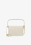 TOM TAILOR DELPHINA FLAP BAG S NO ZIP - Handbag - off white   off white
