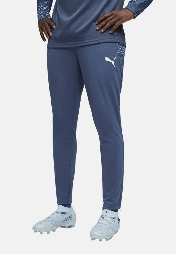 Puma INDIVIDUALFINAL FUSSBALLHOSE - Tracksuit bottoms - deep blue- white-icy blue