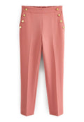 TAILORED BUTTON DETAIL TAPER TROUSERS - Next - View 1