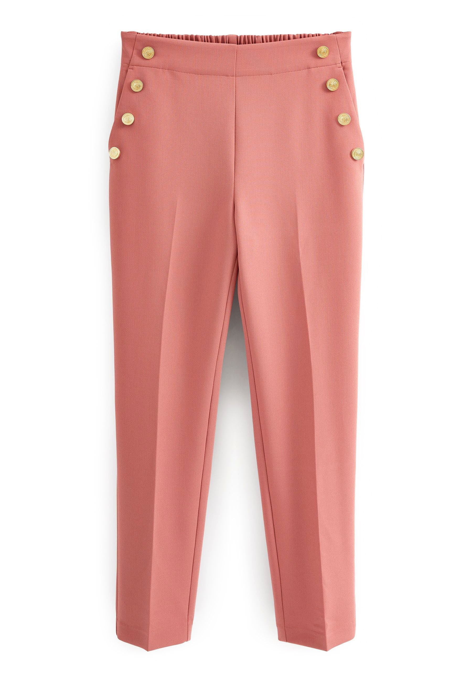 TAILORED BUTTON DETAIL TAPER TROUSERS - Next - View 1