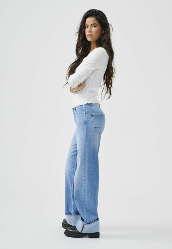 ONLY Wide-fit ONLMERCER High waist Wide Leg Fit - Wide Leg - light blue denim