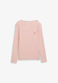 TOM TAILOR STRIPES WITH HEART - Long sleeved top - red offwhite stripe