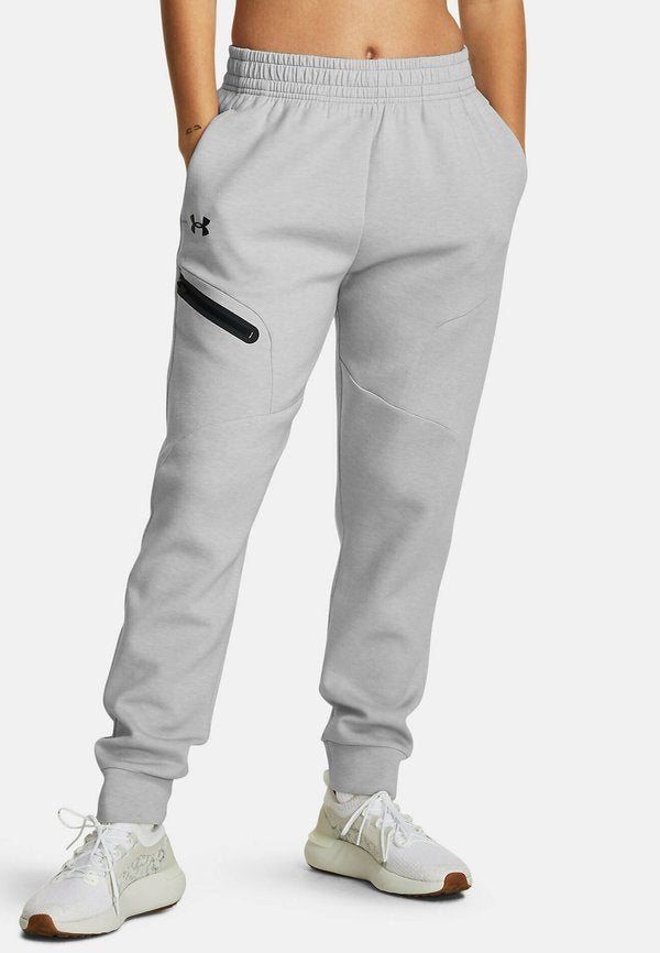 Under Armour UNSTOPPABLE FLEECE - Tracksuit bottoms - mod gray