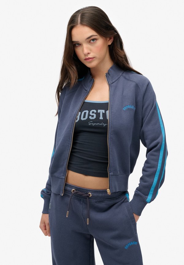 Superdry & Co ESSENTIAL LOGO TRACK - Zip-up sweatshirt - lauren navy